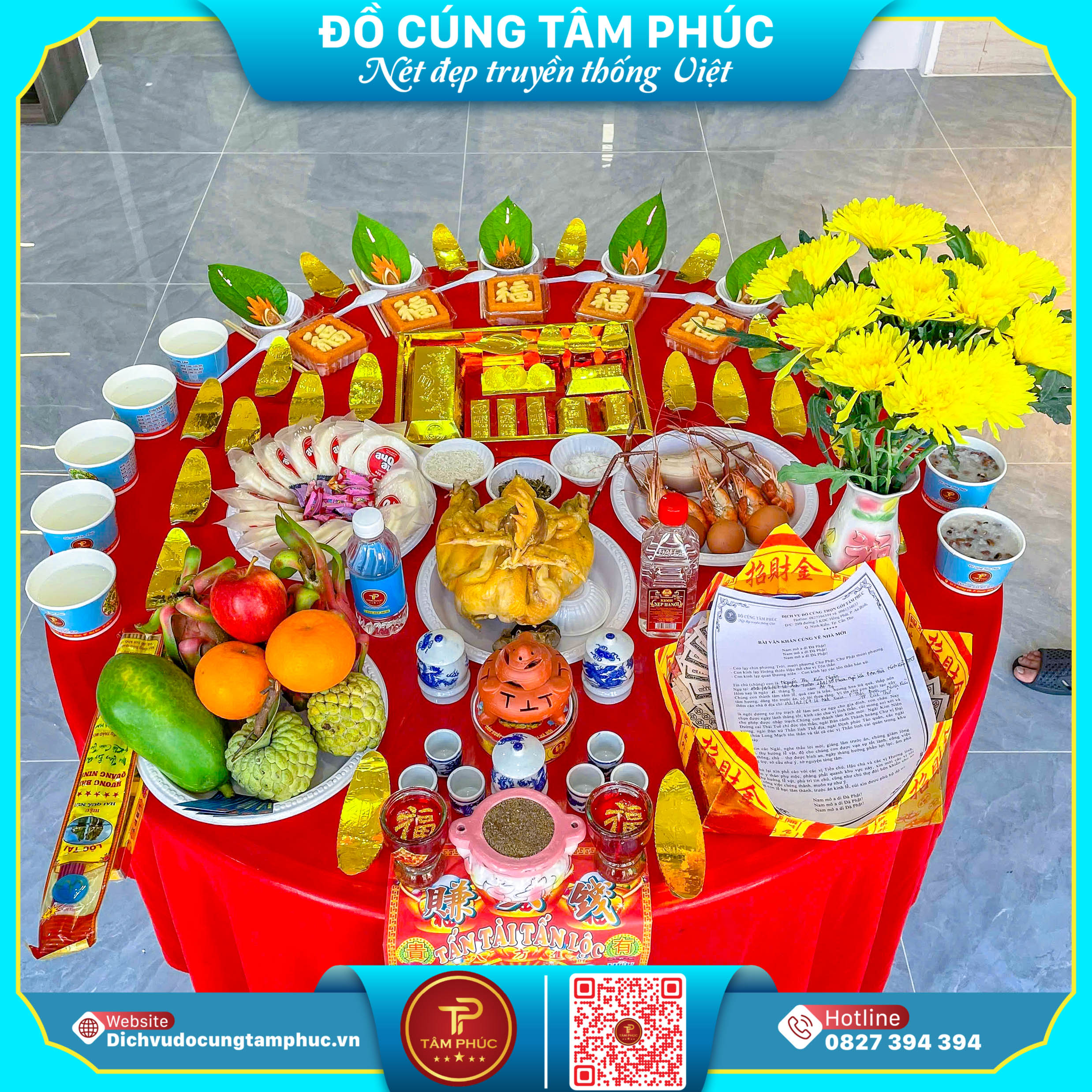 Mâm Cúng Nhập Trạch tại Cần Thơ, Trọn Vẹn Tâm Linh, Gia Chủ An Bình.